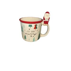 Holiday Time Large Mug 19oz Christmas Cup Get Your Merry On! Brand New Mug